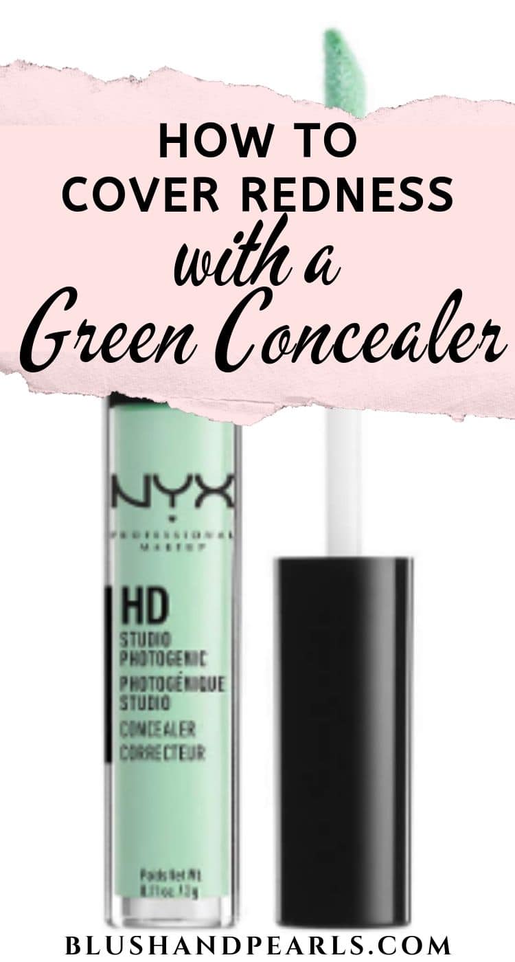 how to cover redness, nyx concealer green color corrector ...