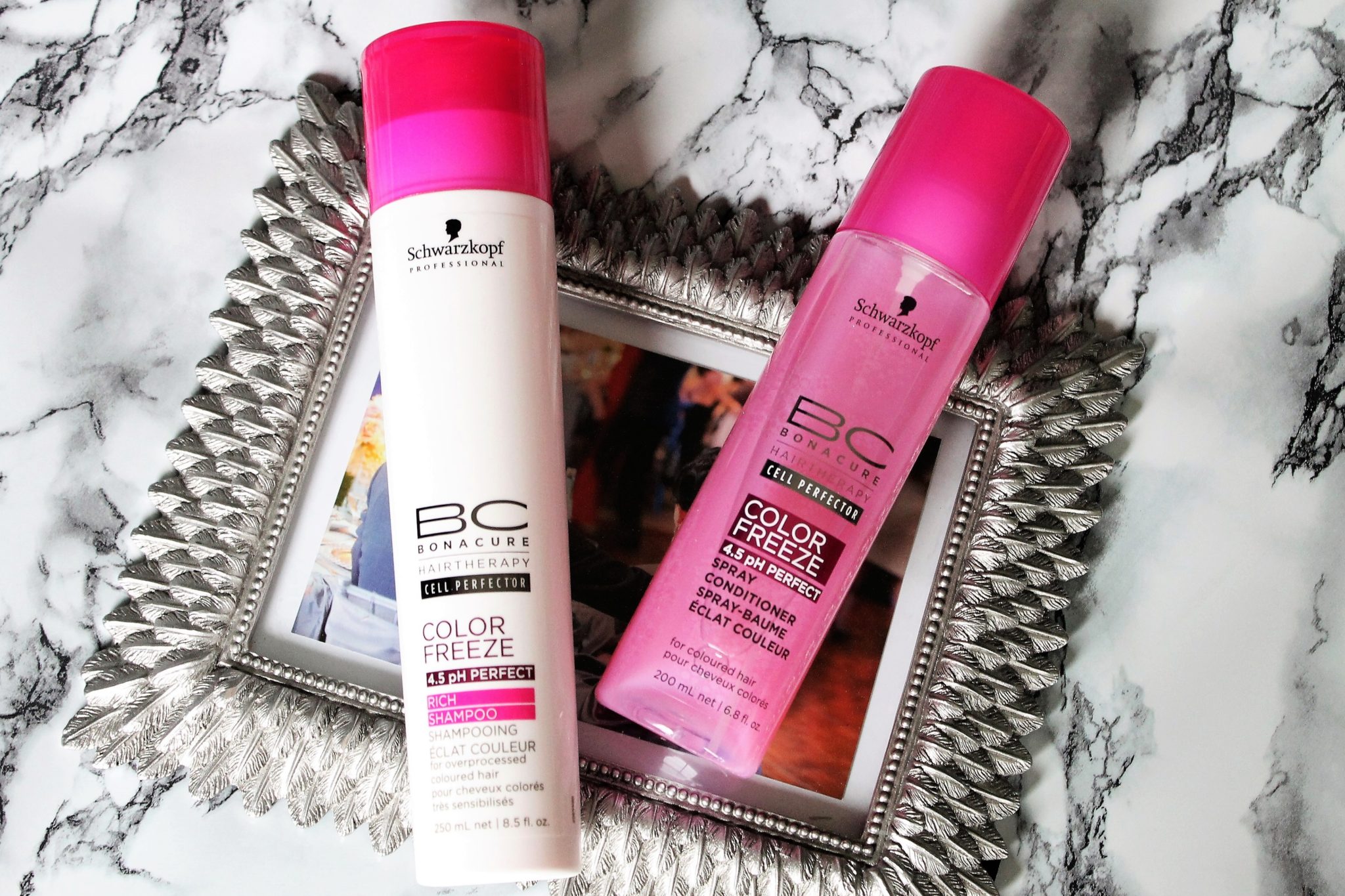 Lock In Your Hair Colour With Bonacure Color Freeze Rich Shampoo Spray Conditioner - Blush & Pearls