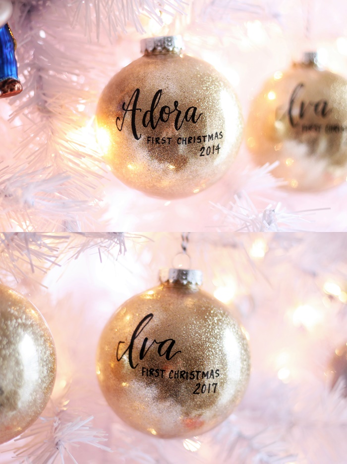 These Personalized Christmas Ornaments Make Great Gift Ideas Blush & Pearls