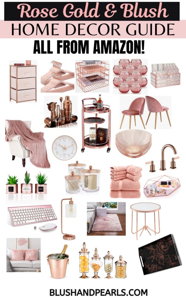 50+ Rose Gold Home Decor Accessories On Amazon -