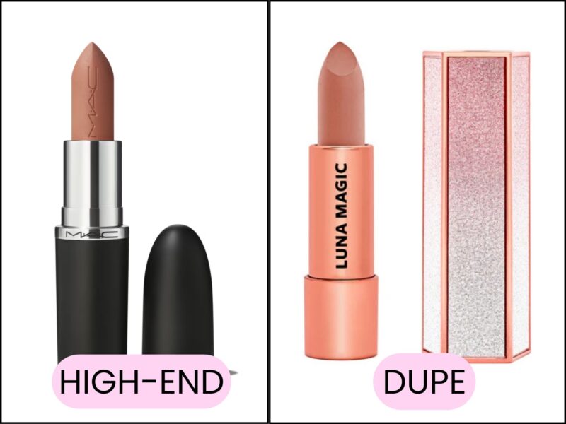 Best makeup lipstick dupe luna magic vs MAC