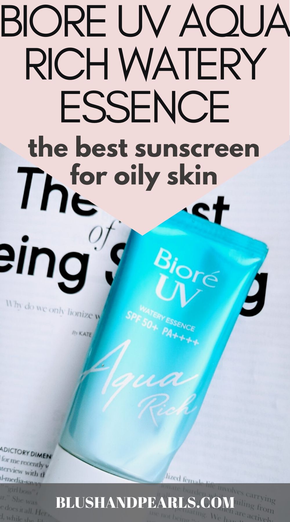 biore uv aqua rich watery essence is the best sunscreen for oily skin