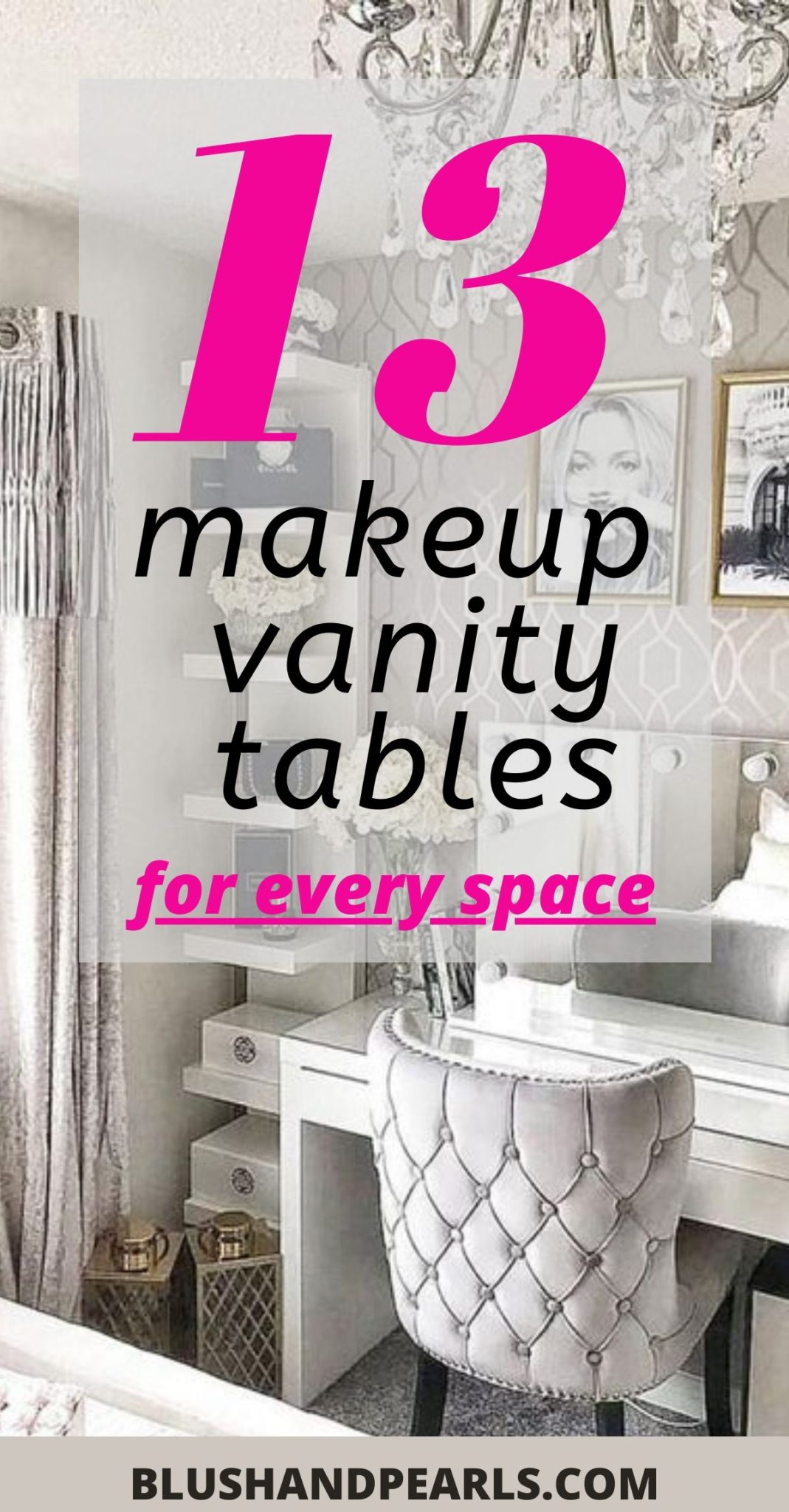 Best Makeup Vanity Table For Makeup Room Decor Blush Pearls