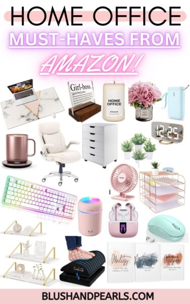 Home Office Must Haves For Productivity, Comfort & Style - Blush & Pearls