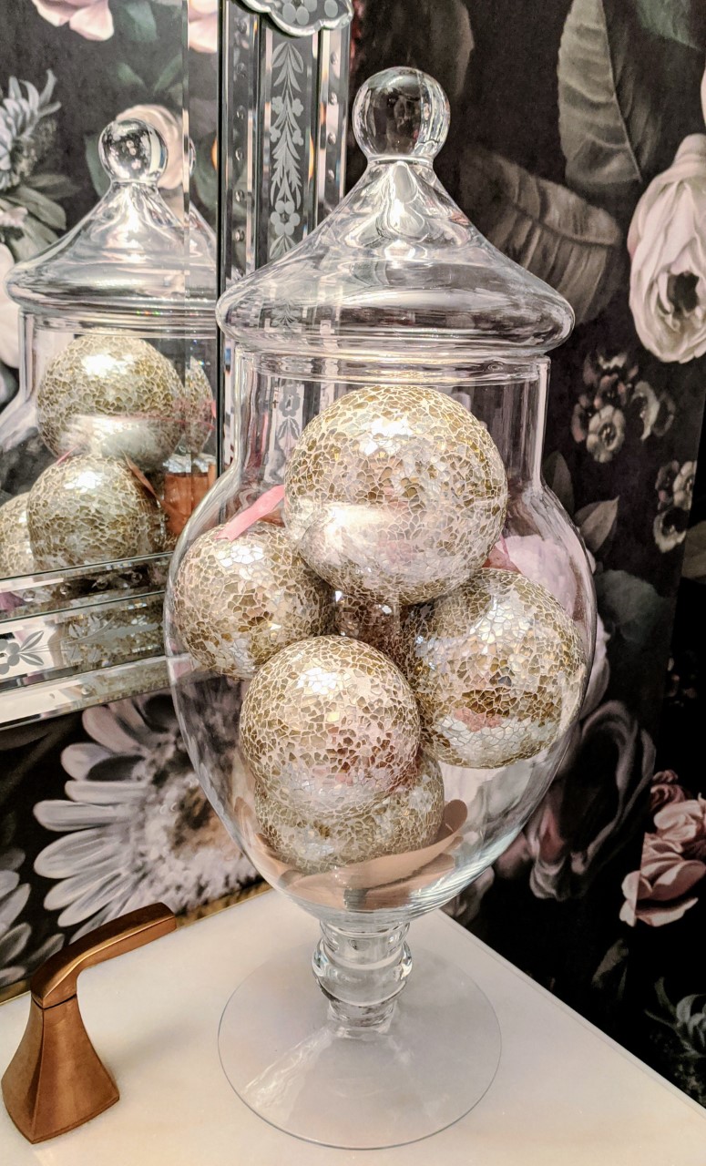 Using Apothecary Jars for Christmas Decorating - Home with Holliday