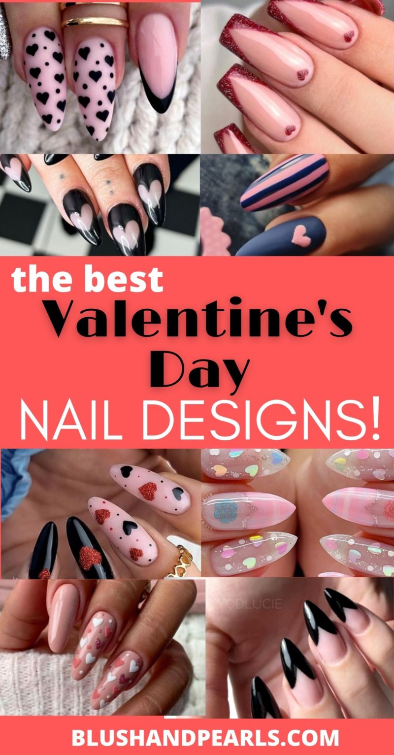 valentines day nail designs.valentines day coffin nails. valentines day acrylic nail art. best valentine nail ideas. valentines day manicure