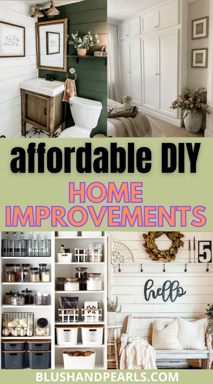 DIY Affordable Home Improvement Projects - Blush & Pearls