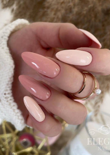 soft pink nude minimal nails. wedding nude nails. neutral pink nails.