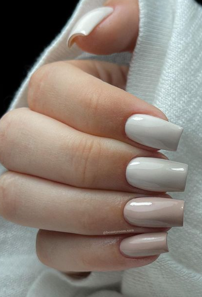 soft white nude nails. wedding nails nude. classic nude nails. nude nails acrylic and gel. nude nail ideas.