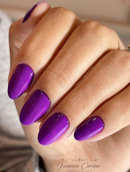 bold purple nail colors. bold fall nails ideas. fall nail designs
