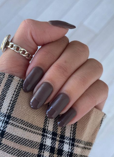 deep purple fall nails. fall nail ideas long and short nails