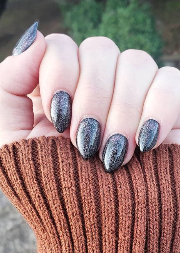 fall bold glitter nails. fall nails designs. autumn nails simple short