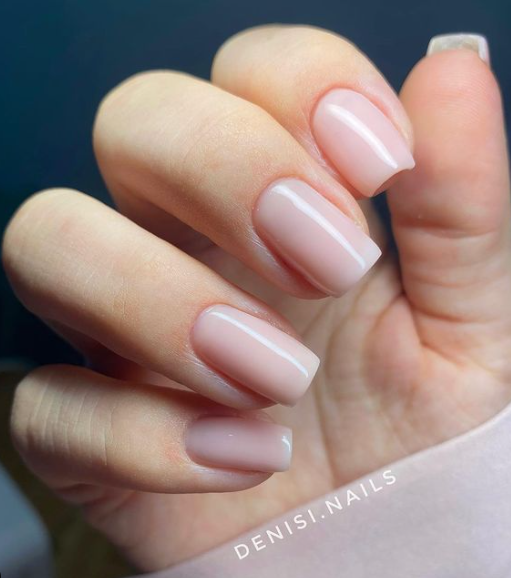 classic nude pink nails. simple minimal trendy nails. wedding nails simple gel. bridal nail ideas.