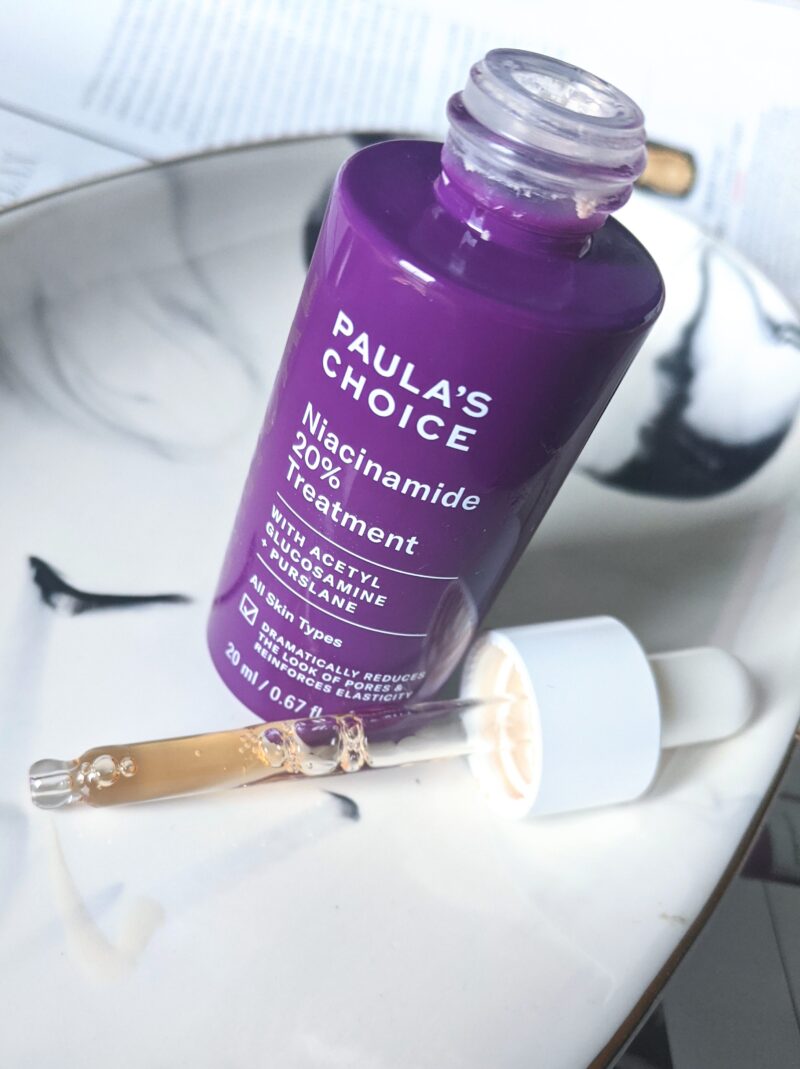 paulas choice niacinamide treatment. skincare for smoother skin. skincare products for oily skin.