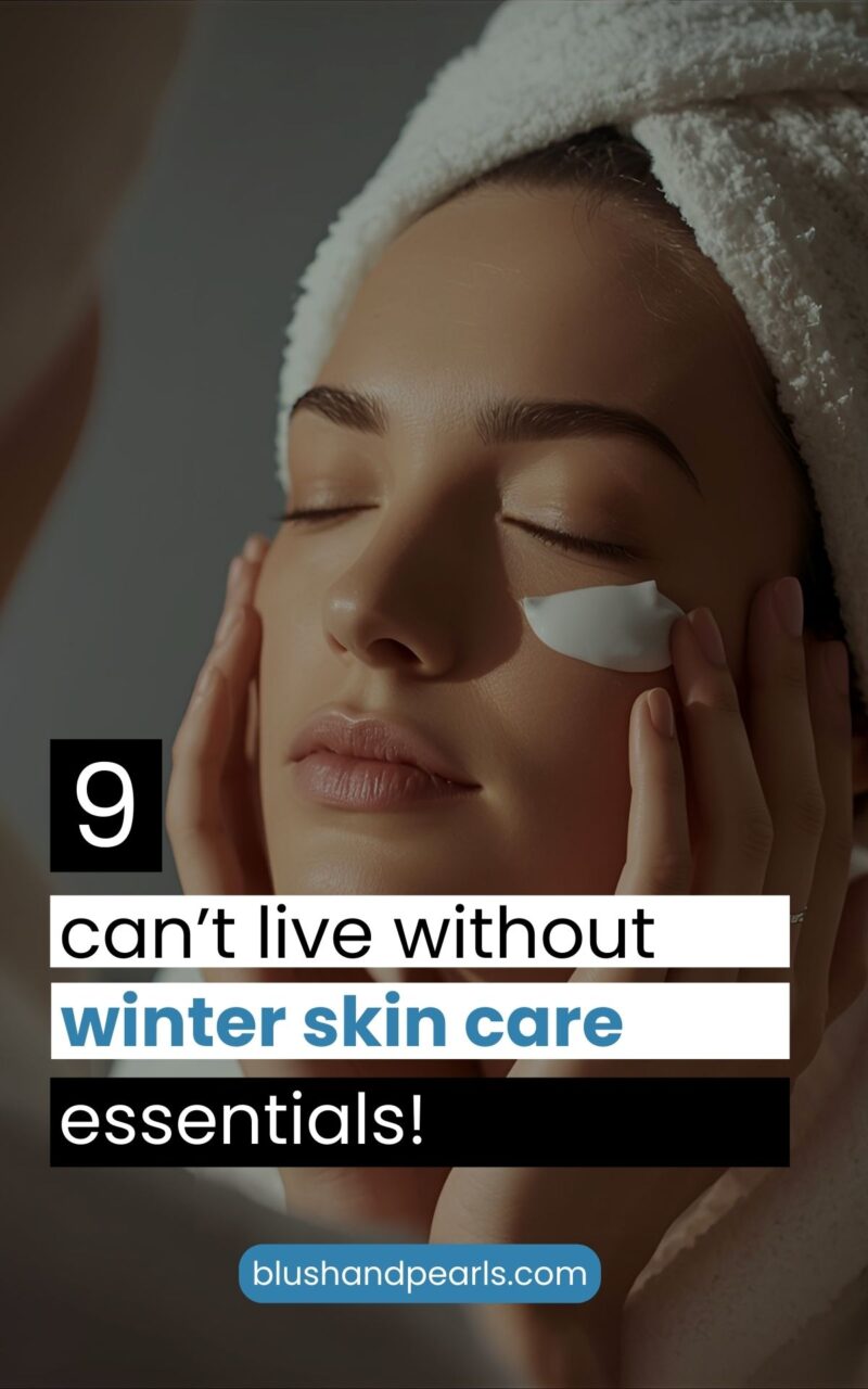Winter skincare routine tips and products for hydrated healthy skin.