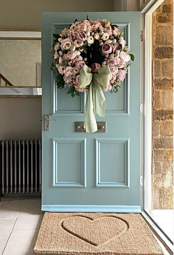 vintage-floral-wreath-easter-decorations