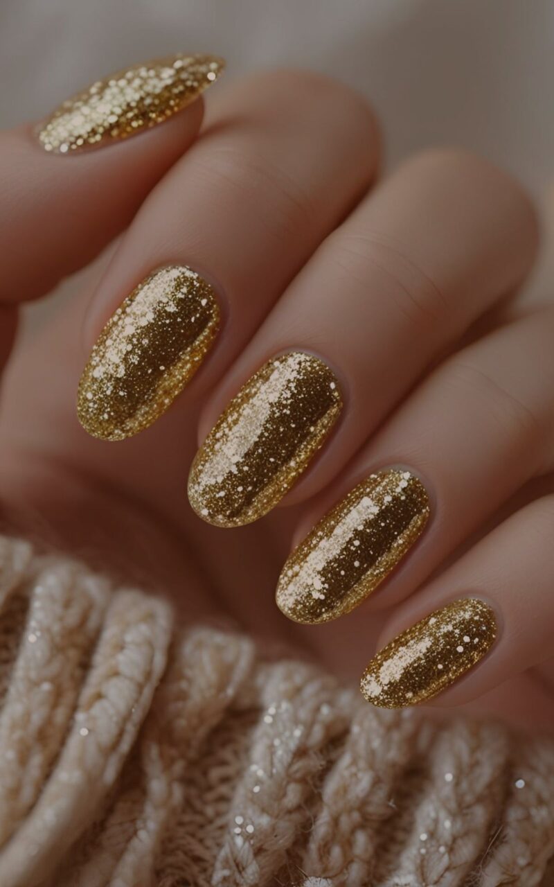 Gold nail ideas. Gold accented nail designs.