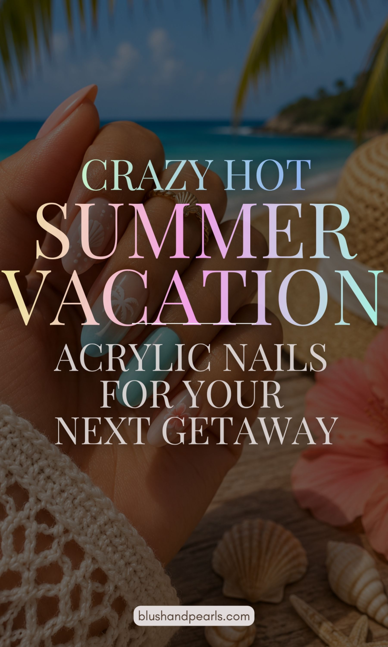 Ready to elevate your summer vacation look? Discover the trendiest acrylic summer nail ideas perfect for your next tropical or European getaway! From vibrant neon hues and tropical chic designs to shell themed mermaid nails and glossy jelly finishes, we've rounded up the ultimate nail inspo to give you major main character energy by the pool. Save this pin for your next salon visit and find the perfect set to match your vacation outfits and swimsuits for the beach! #SummerNails #AcrylicNails #VacationVibes #NailInspo #NailArt