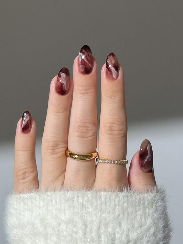 Fall glass nails. Fall marble acrylic nails designs 2025. Fall glass nails. Fall marble acrylic nails designs 2025.