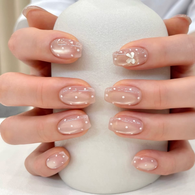 polka-dot-nude-jelly-nails
