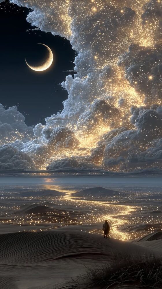 Night sky with clouds and moon phone wallpaper ideas Night sky with clouds and moon phone wallpaper ideas