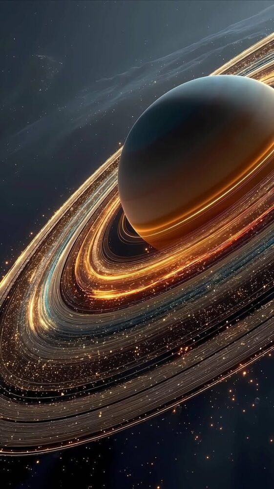Saturn phone wallpaper for astronomy lovers Saturn phone wallpaper for astronomy lovers