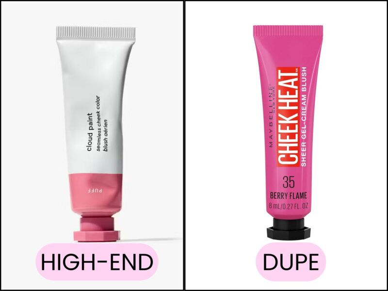 The best makeup dupes - drugstore blush for 2025
