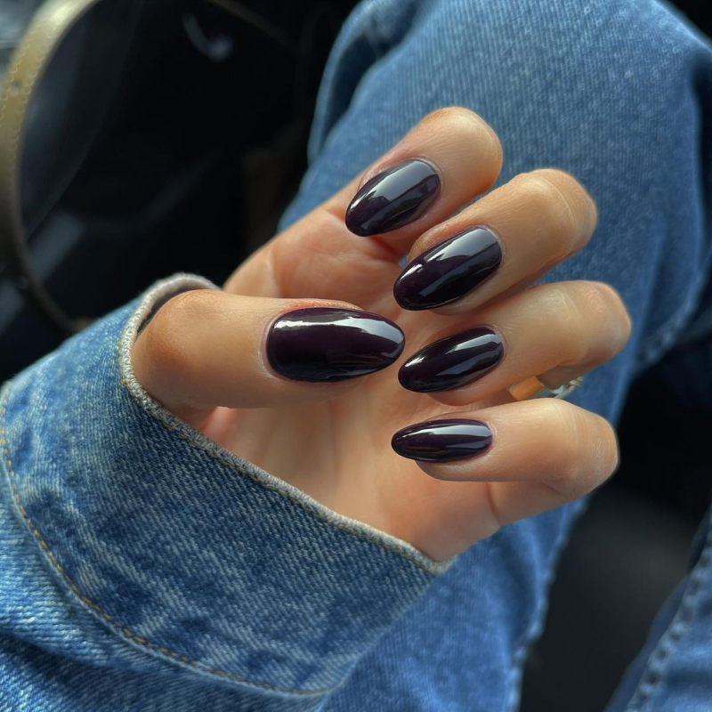 OPI Lincoln Park After Dark. black gothic fall nails. fall nails 2025