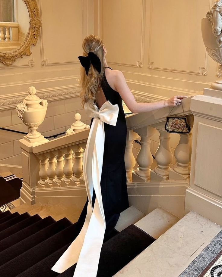 Holiday party dress with bow detail Holiday party dress with bow detail