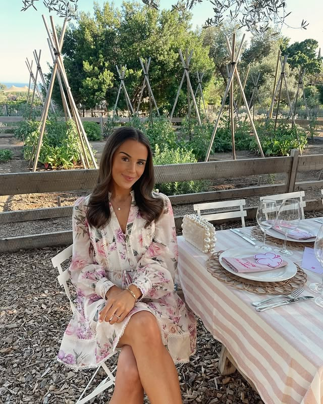 Spring floral dress casual chic outfit. floral-spring-dress-outfit