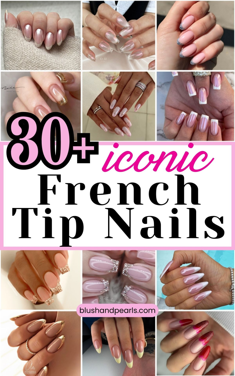 French tip nails for a luxury manicure.