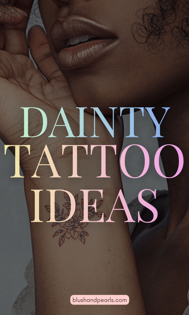 Browse stunning delicate, feminine tattoo ideas for any body part, including ethereal tattoo designs, flowers, inititals and more meaningful tattoos.