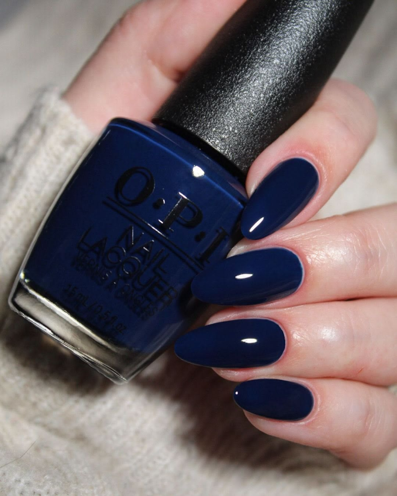 OPI Midnight Mantra dark blue fall nail colors