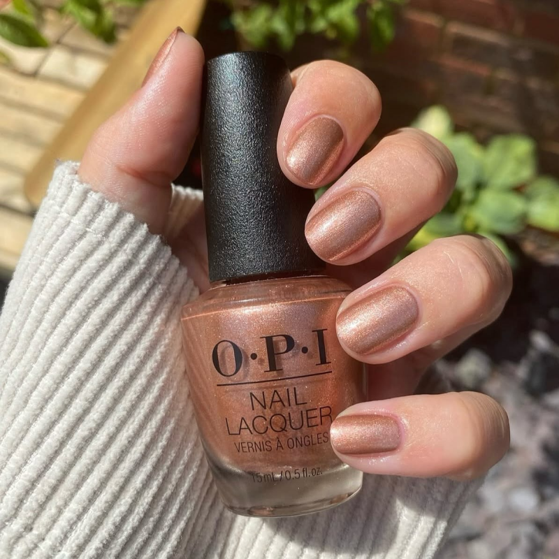 OPI "Worth A Pretty Penne" nude brown fall nail color