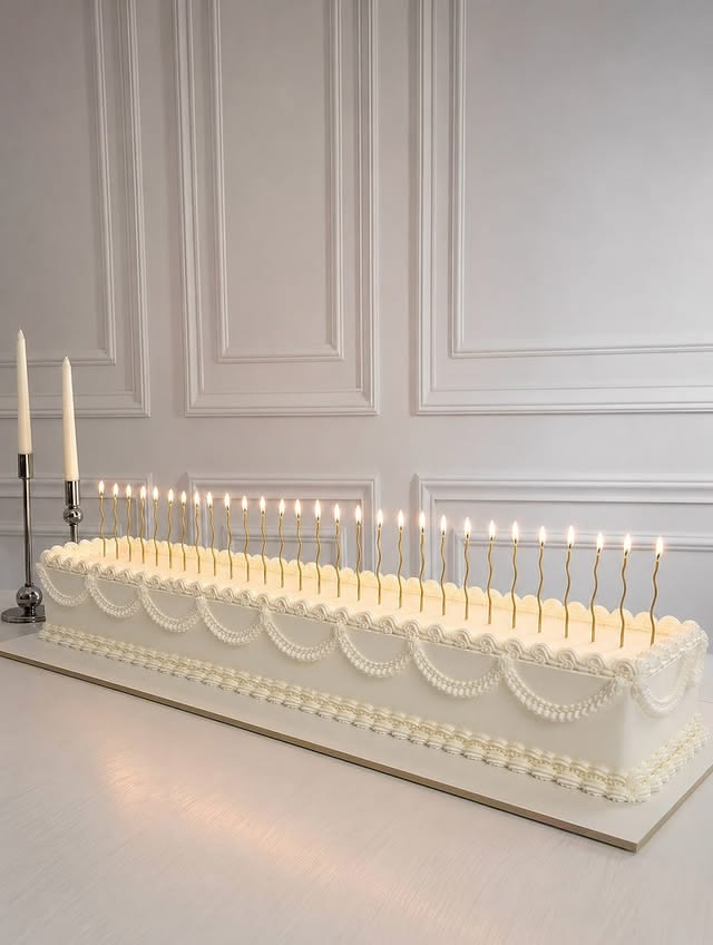 Rectangular vintage wedding cake with piped detailing Rectangular vintage wedding cake with piped detailing