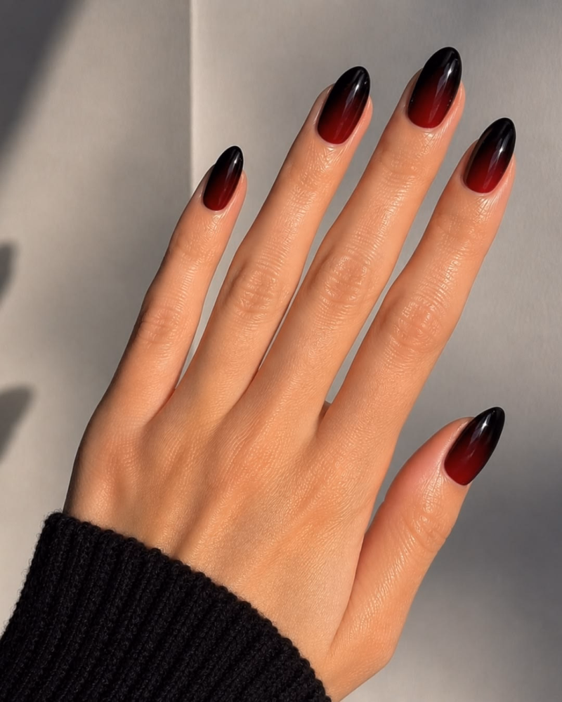 red-black-ombre-nails